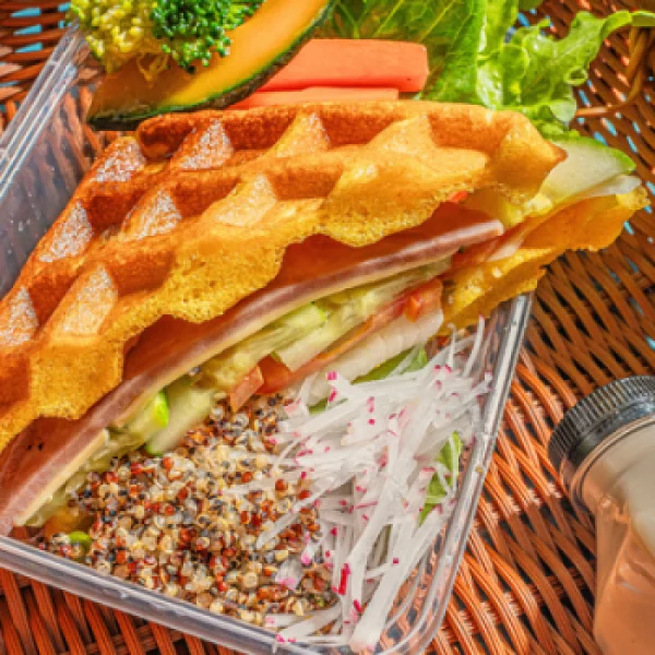เมนูวาฟเฟิลและผัก CaloriesKiller